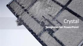  Presentation with dust - Presentation theme with fiberglass filters of central air background and a gray colored foreground