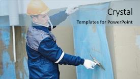  Presentation with wireless mesh network - Colorful presentation enhanced with fiberglass reinforcing plastering mesh used backdrop and a light blue colored foreground