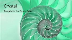  Presentation with fibonacci - Colorful theme enhanced with fibonacci - detailed photo of a halved backdrop and a seafoam green colored foreground