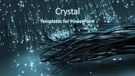  Presentation with optical - Presentation theme enhanced with fibre optical background and a ocean colored foreground