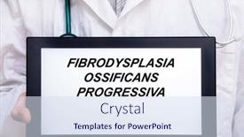  Presentation with disease - Slide deck consisting of fibrodysplasia-ossificans-progressiva-doctor background and a sky blue colored foreground