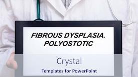  Presentation with disease - Presentation design enhanced with fibrous-dysplasia-doctor-with-rare background and a sky blue colored foreground