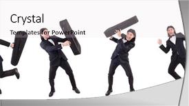  Presentation with homicide case - PPT layouts with fiddle - man with violin case isolated background and a  colored foreground