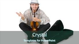  Presentation with blank whiteboard isolated on white - Beautiful PPT layouts featuring fiddle - man with violin isolated backdrop and a tawny brown colored foreground