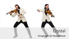  Presentation with arabic music arab man playing - Beautiful slides featuring fiddle - man with violin playing backdrop and a light gray colored foreground