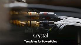  Presentation with hifi - Cool new theme with fidelity - hifi amplifier back with speaker backdrop and a black colored foreground