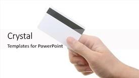  Presentation with magnetic - Presentation theme having fidelity - photo of blank magnetic card background and a white colored foreground