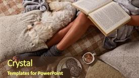  Presentation with sweet - Amazing PPT layouts having fidelity - woman with cute dog maltese backdrop and a tawny brown colored foreground