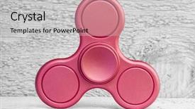  Presentation with wood sculpture - Amazing presentation design having fidget spinner on background white backdrop and a light gray colored foreground