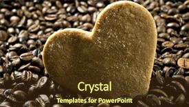  Presentation with coffee beans - Slides featuring field and intentional low light background and a tawny brown colored foreground