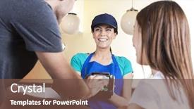  Presentation with nfc - Audience pleasing slides consisting of field communication - man making nfc payment while backdrop and a tawny brown colored foreground