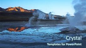  Presentation with chile - Beautiful presentation featuring field el tatio in atacama backdrop and a ocean colored foreground