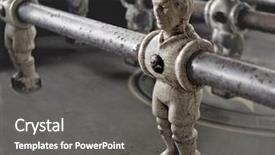  Presentation with field hockey - Slide deck enhanced with field hockey - old foos ball background and a gray colored foreground