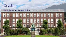  Presentation with norway - Slide deck with field in front of telegraph background and a sky blue colored foreground