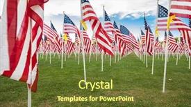  Presentation with veterans day - Cool new slide deck with field of veterans day american backdrop and a  colored foreground