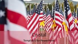  Presentation with veterans day - Amazing slide set having field of veterans day american backdrop and a  colored foreground