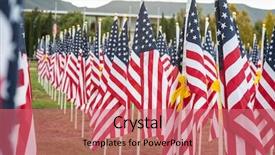  Presentation with veterans day - Presentation design consisting of field of veterans day american background and a  colored foreground