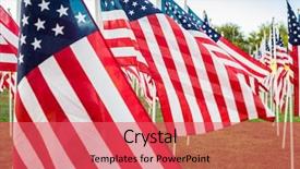  Presentation with veterans day - Presentation theme consisting of field of veterans day american background and a  colored foreground