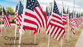  Presentation with veterans day - PPT layouts with field of veterans day american background and a  colored foreground