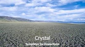  Presentation with city of chicago aerial view - Colorful slides enhanced with field of sagebrush aerial view backdrop and a  colored foreground