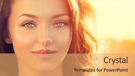  Presentation with glow - Colorful PPT layouts enhanced with field smiling in sun light backdrop and a yellow colored foreground