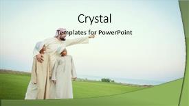  Presentation with vacation - Presentation theme consisting of praying mom - summer vacation background and a cool aqua colored foreground