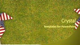  Presentation with pinwheel - Beautiful slide set featuring fieldcraft - 3d image composite of pinwheel backdrop and a tawny brown colored foreground