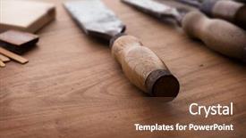  Presentation with old wood - PPT layouts featuring fieldcraft - old and well used wood background and a tawny brown colored foreground