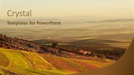  Presentation with morocco - Cool new slides with fields in morocco backdrop and a soft green colored foreground