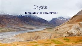  Presentation with himachal pradesh - Colorful PPT layouts enhanced with fields in spiti valley in himalayas himachal pradesh india backdrop and a sky blue colored foreground