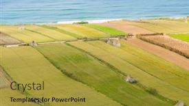  Presentation with morocco - Theme enhanced with fields-on-shore-of-atlantic background and a gold colored foreground