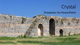  Presentation with ancient greece - Cool new slides with old buddha pagoda temple backdrop and a light blue colored foreground