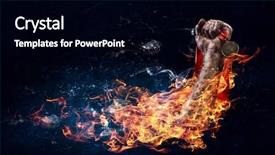  Presentation with hard work - Cool new PPT layouts with fiery - concept of success hard work backdrop and a black colored foreground