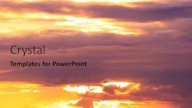  Presentation with fiery - Amazing slide deck having fiery backdrop bay view backdrop and a violet colored foreground