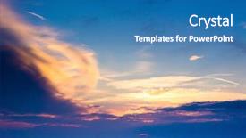  Presentation with fiery - Slides having fiery backdrop burning skies background and a teal colored foreground