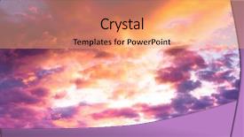  Presentation with fiery - Slide deck consisting of fiery backdrop burning skies background and a coral colored foreground