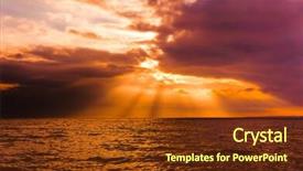  Presentation with fiery - PPT theme consisting of fiery backdrop burning skies background and a tawny brown colored foreground