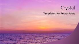  Presentation with fiery - Presentation theme featuring fiery backdrop magnificent view background and a lavender colored foreground