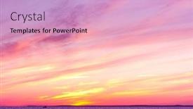  Presentation with fiery - Presentation design with fiery backdrop setting into the sea background and a lemonade colored foreground