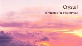  Presentation with fiery - Cool new presentation design with fiery cloud setting sun backdrop and a lemonade colored foreground
