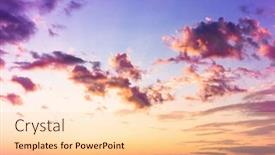  Presentation with fiery - Slide set featuring fiery heaven setting sun background and a lemonade colored foreground