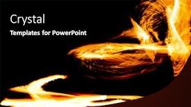  Presentation with fiery - Amazing theme having fiery-motion-carnival-light backdrop and a black colored foreground