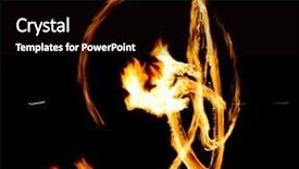  Presentation with fiery - Beautiful slides featuring fiery motion night performance backdrop and a black colored foreground