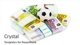  Presentation with soccer - Amazing presentation design having fifa - money and soccer ball isolated backdrop and a white colored foreground