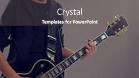  Presentation with metal music - Theme enhanced with fifteen-years-old-guitarist background and a gray colored foreground