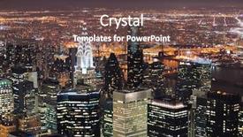  Presentation with new york city - Cool new slides with fifth - new york city manhattan aerial backdrop and a violet colored foreground