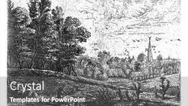  Presentation with shepherd sheep - Presentation design enhanced with fifth-of-a-run background and a dark gray colored foreground