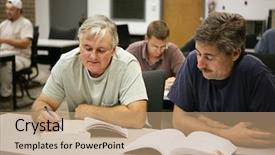  Presentation with fifties - Presentation theme with fifties going back to school background and a coral colored foreground