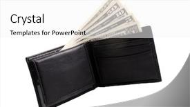  Presentation with photo - Audience pleasing theme consisting of fifty dollars - photo of money backdrop and a white colored foreground