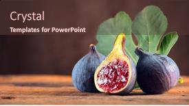  Presentation with fruit fig - Theme having fig-fruit-close-up-ripe background and a tawny brown colored foreground